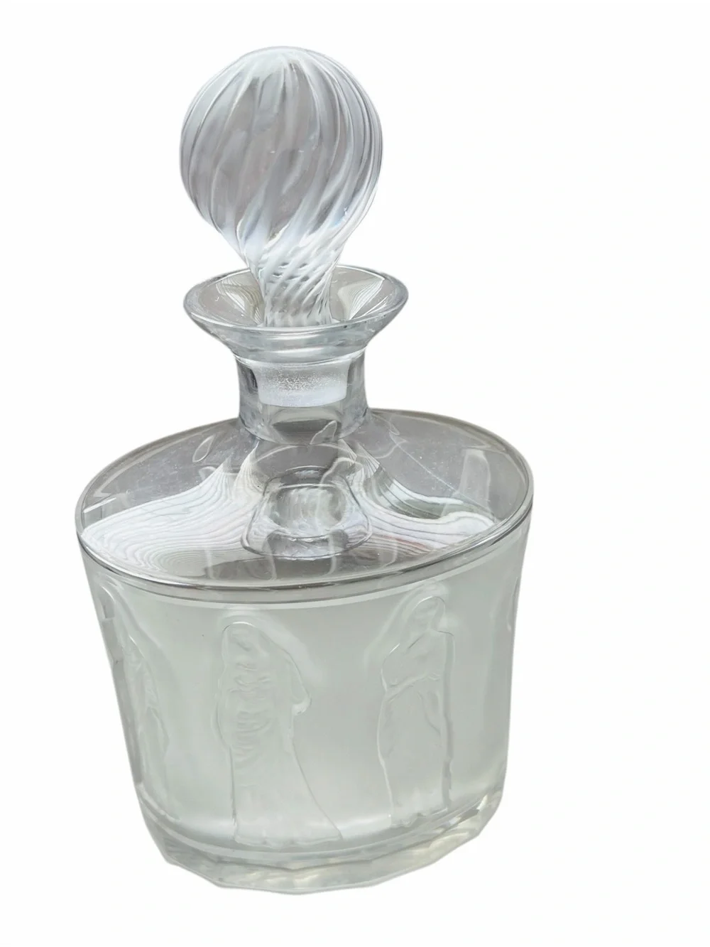 Vintage Lalique Femmes Crystal Decanter with Stopper